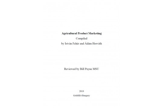 Agricultural Product Marketing (angol nyelvű)